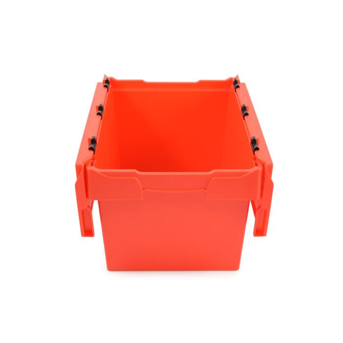Stapelbare Aufbewahrungsbox mit Deckel - 60x40x34cm - Rot