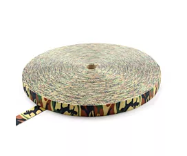 Polyester 50mm Polyesterband Armeegrün 50mm - 7500kg - 100 m Rolle - Camouflage