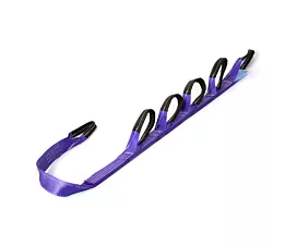 Alle Hebebänder Radklammer Hebegurt 50mm - längenverstellbar mit 6 verstärkten Schlaufen - 1T - 1,70m - Violett