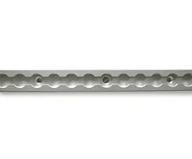 Alle Schienen, Klemm- u. Ladebalken  L-Track-Schiene mit geradem Rand - 0,6m - Aluminium